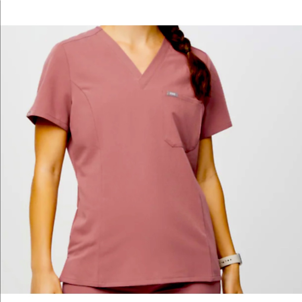 FIGS Mauve Catarina One Pocket Scrub Top XL New in bag